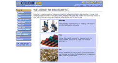 Desktop Screenshot of colourfoil.co.uk