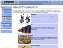 Tablet Screenshot of colourfoil.co.uk